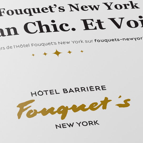 Annonce presse - Hôtel Fouquet's New York