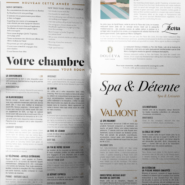 Room Directory - Château de La Messardière