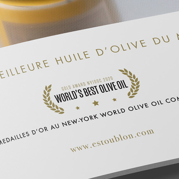 Annonce presse - Huile du Château d'Estoublon